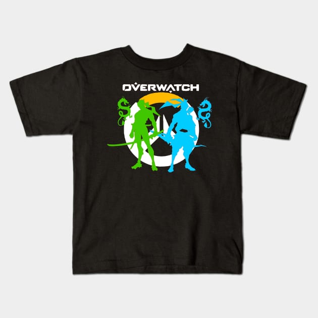 Genji and Hanzo - Overwatch Kids T-Shirt by OtakuPapercraft